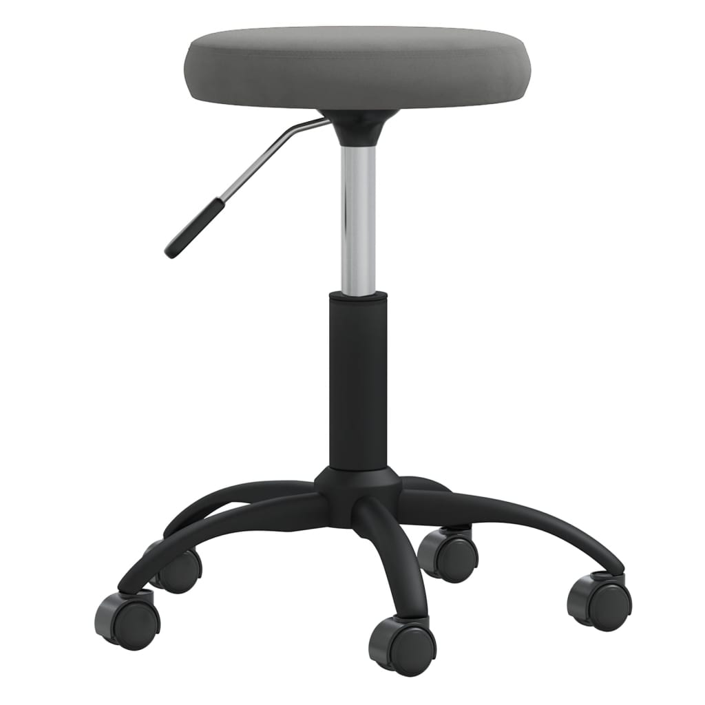 Vidaxl massagekruk fluweel donkergrijs