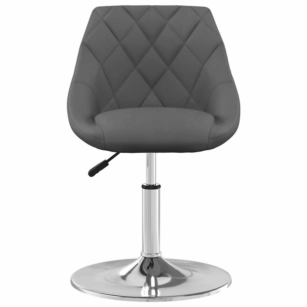 Vidaxl eetkamerstoelen draaibaar 4 st fluweel donkergrijs