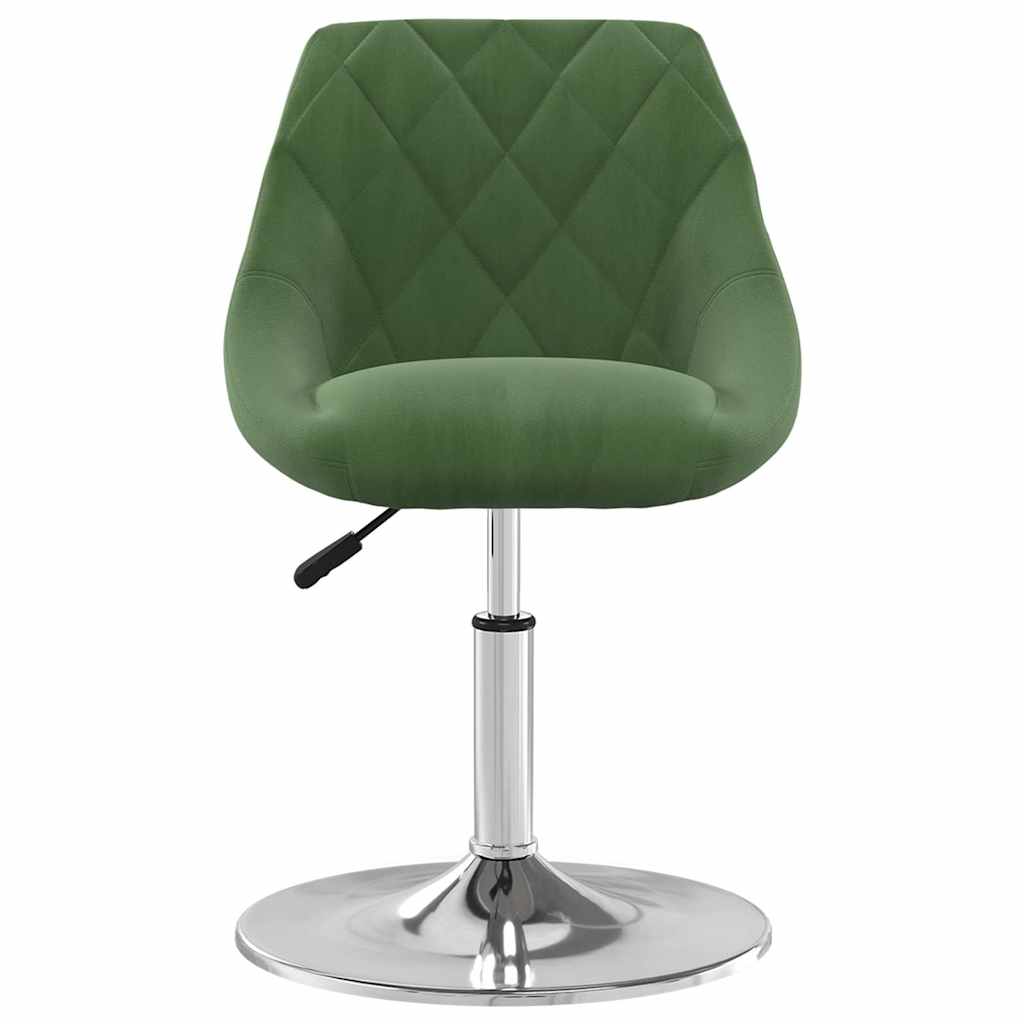 Vidaxl eetkamerstoelen draaibaar 4 st fluweel donkergroen