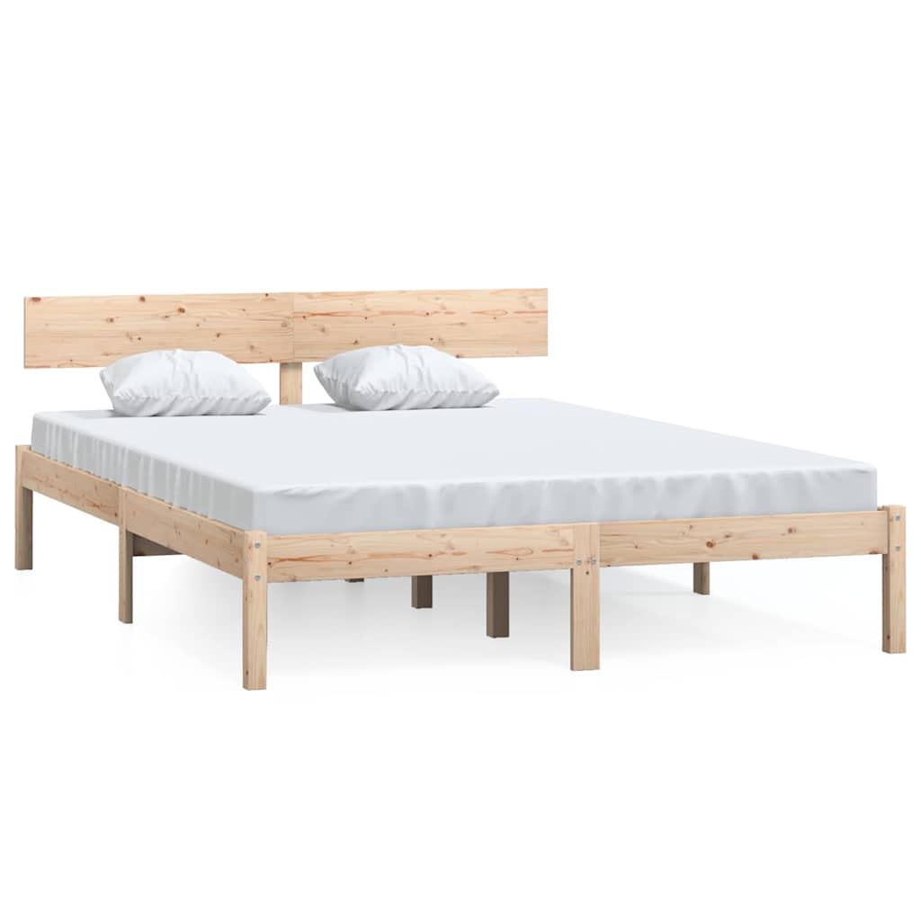 Vidaxl bedframe zonder matras massief hout 160x200 cm