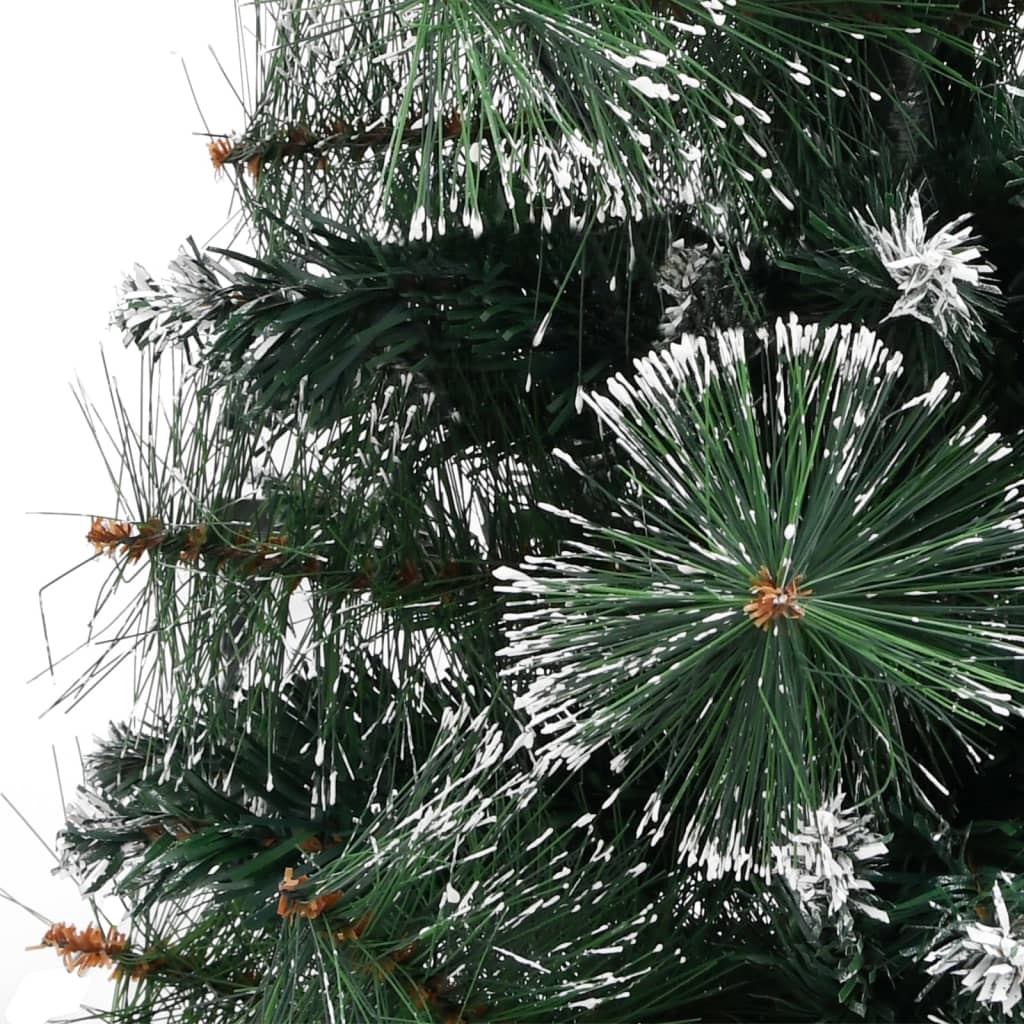 VidaXL Kunstkerstboom met standaard 60 cm PVC groen en wit