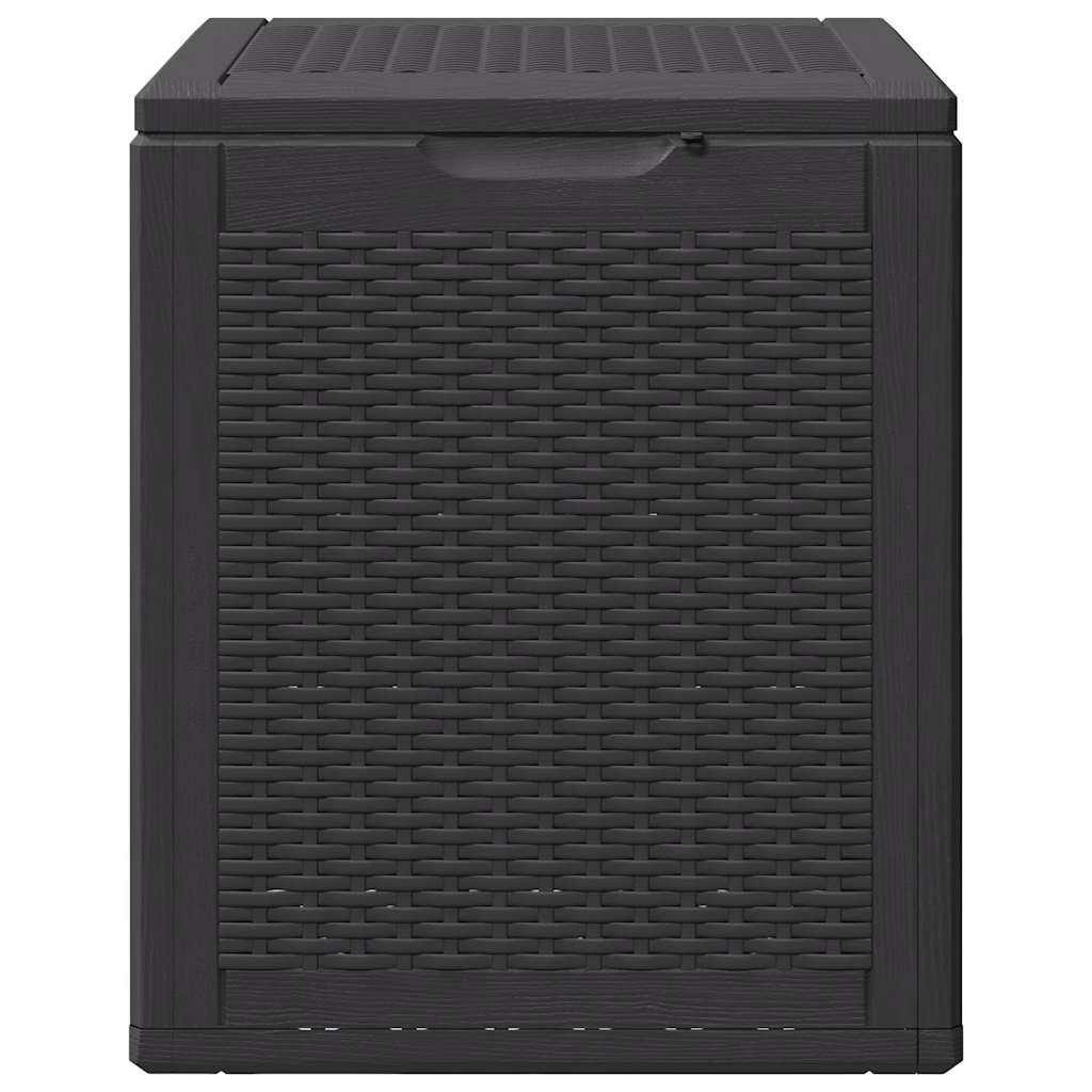 Vidaxl tuinbox 90 l pp rattan zwart