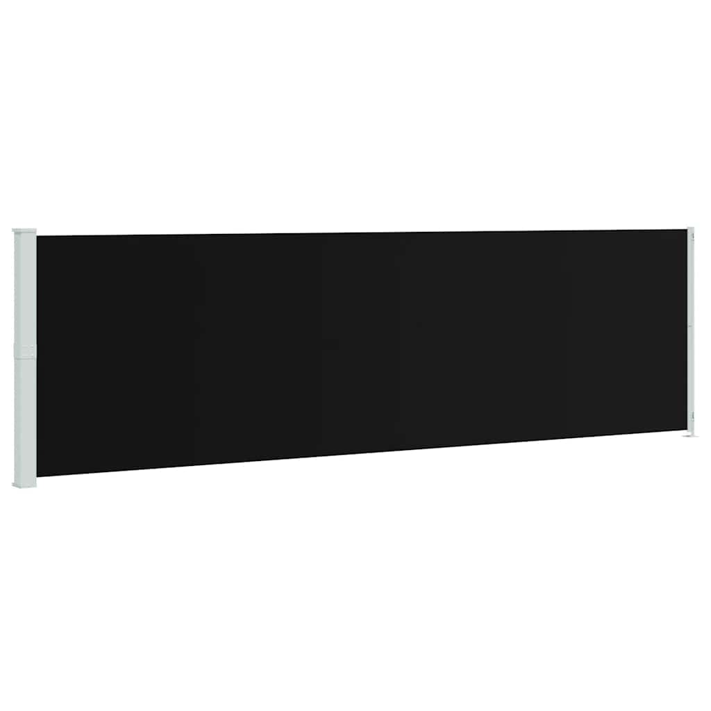 Vidaxl tuinscherm uittrekbaar 180x600 cm zwart