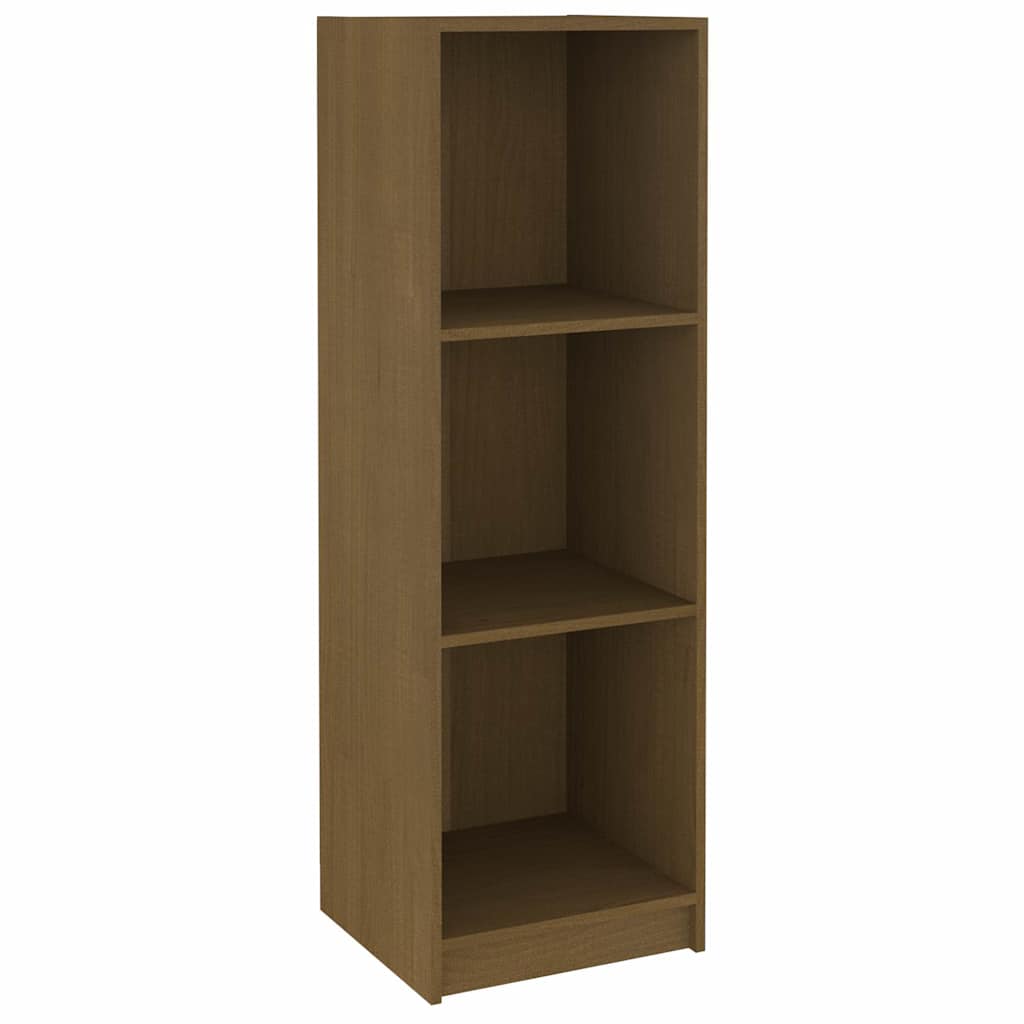 Vidaxl boekenkast kamerscherm massief grenenhout honingbruin