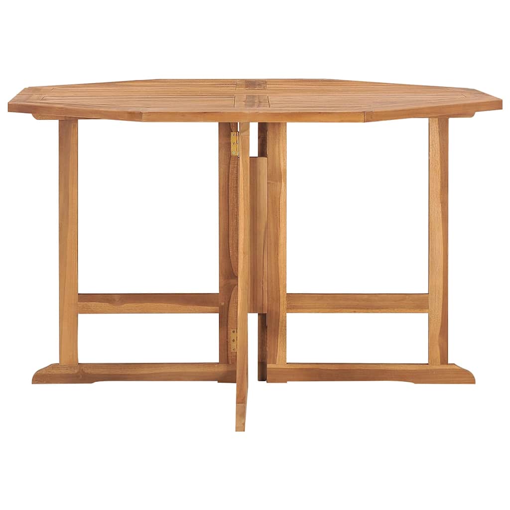 Vidaxl tuintafel inklapbaar 110x110x75 cm massief teakhout