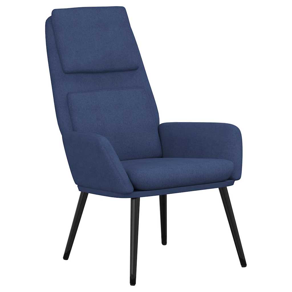 Vidaxl relaxstoel stof blauw