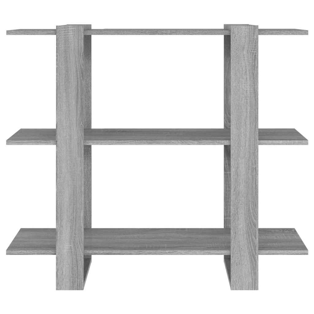 Vidaxl boekenkast kamerscherm 100x30x87 cm grijs sonoma eikenkleurig