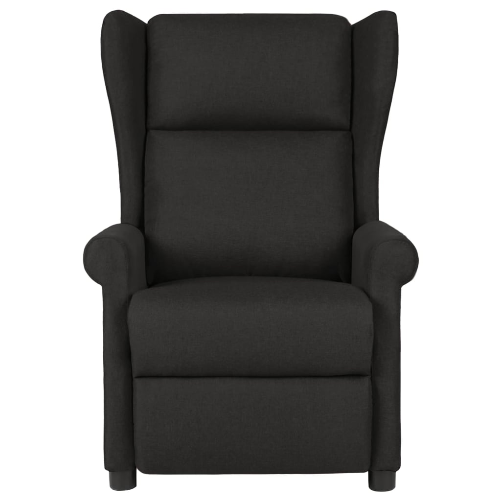 Vidaxl fauteuil verstelbaar stof zwart