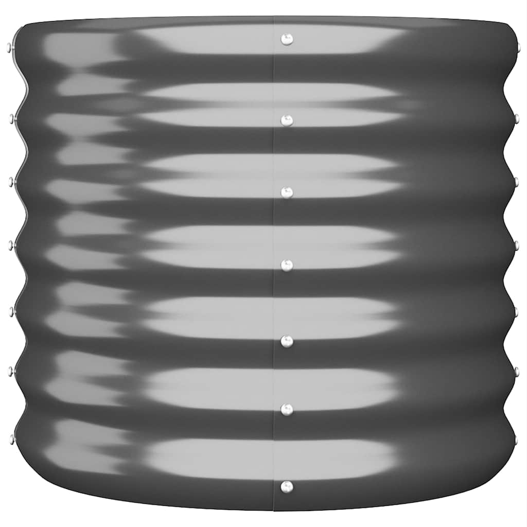 Vidaxl plantenbak 40x40x36 cm gegalvaniseerd staal antracietkleurig