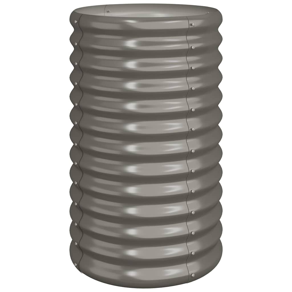 Vidaxl plantenbak 40x40x68 cm gegalvaniseerd staal grijs
