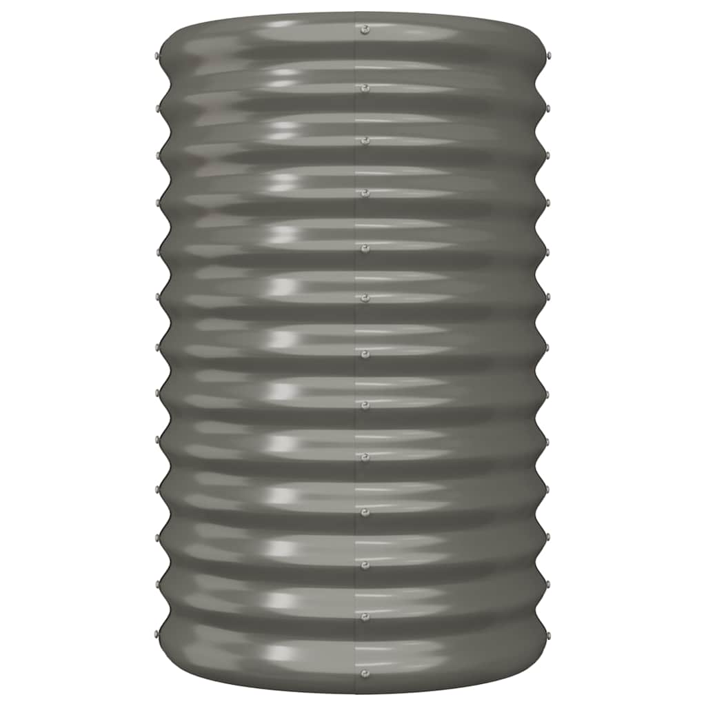 Vidaxl plantenbak 40x40x68 cm gegalvaniseerd staal grijs