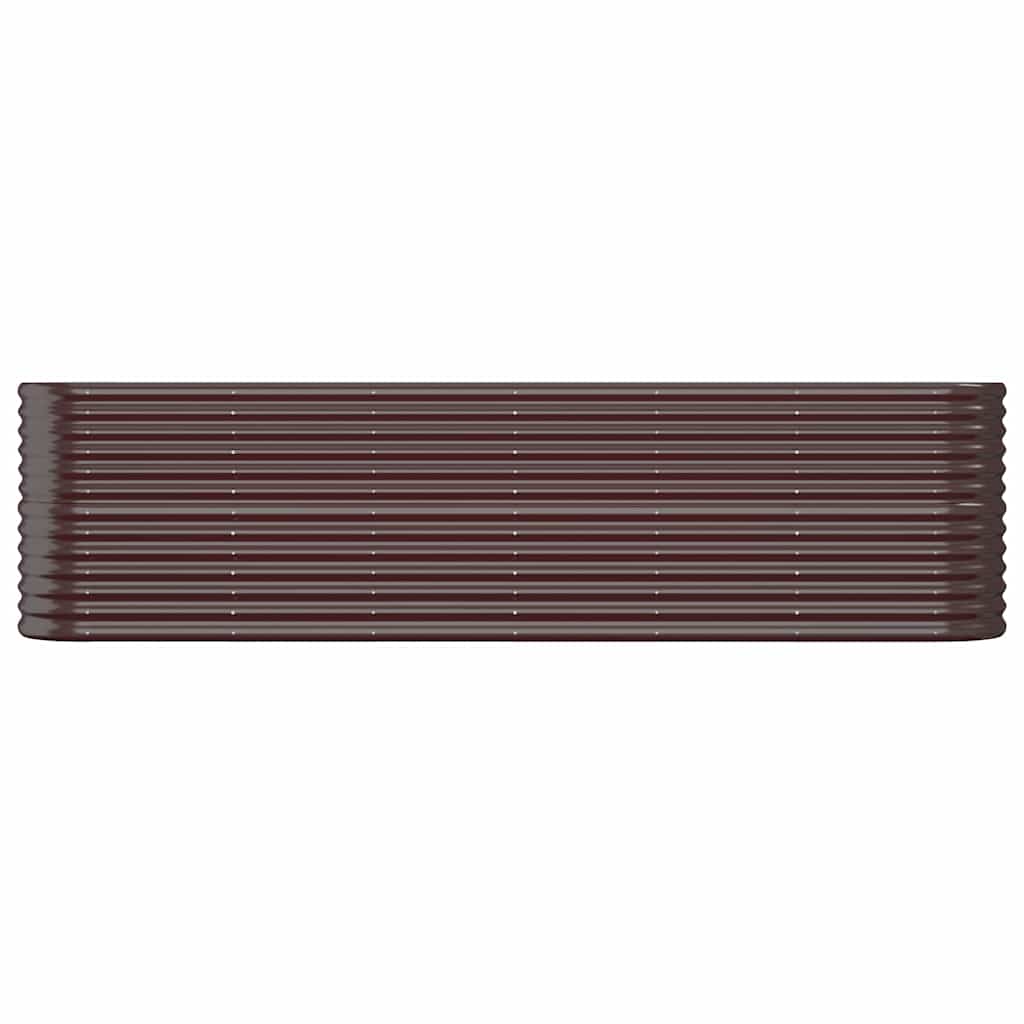 Vidaxl plantenbak 260x40x68 cm gegalvaniseerd staal bruin