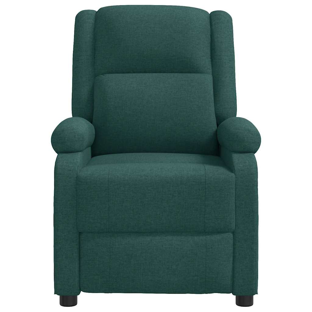 Vidaxl fauteuil verstelbaar stof donkergroen