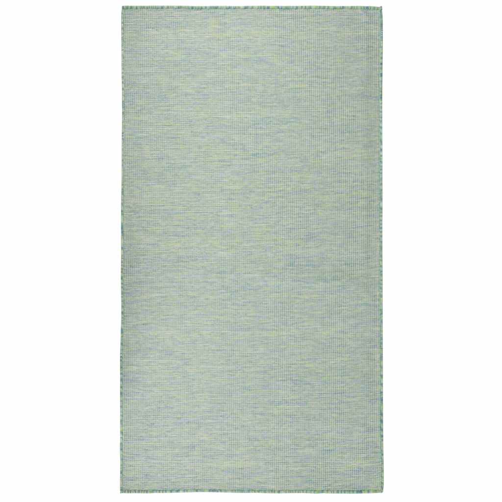 Vidaxl buitenkleed platgeweven 80x150 cm turquoise