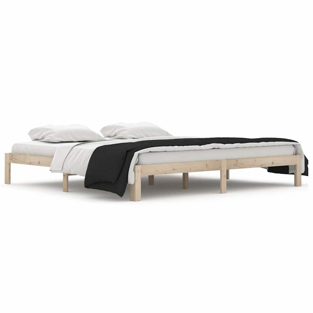 Vidaxl bedframe massief grenenhout 200x200 cm