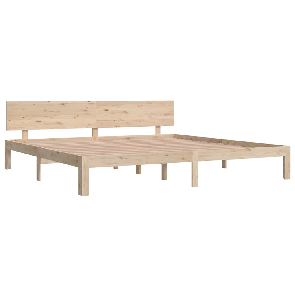 Vidaxl bedframe massief grenenhout 200x200 cm