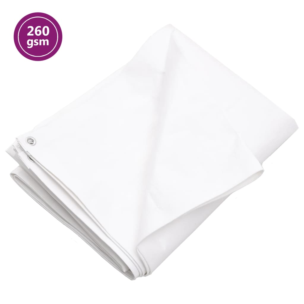 Vidaxl dekzeil 260 g m² 3x3 m hdpe wit