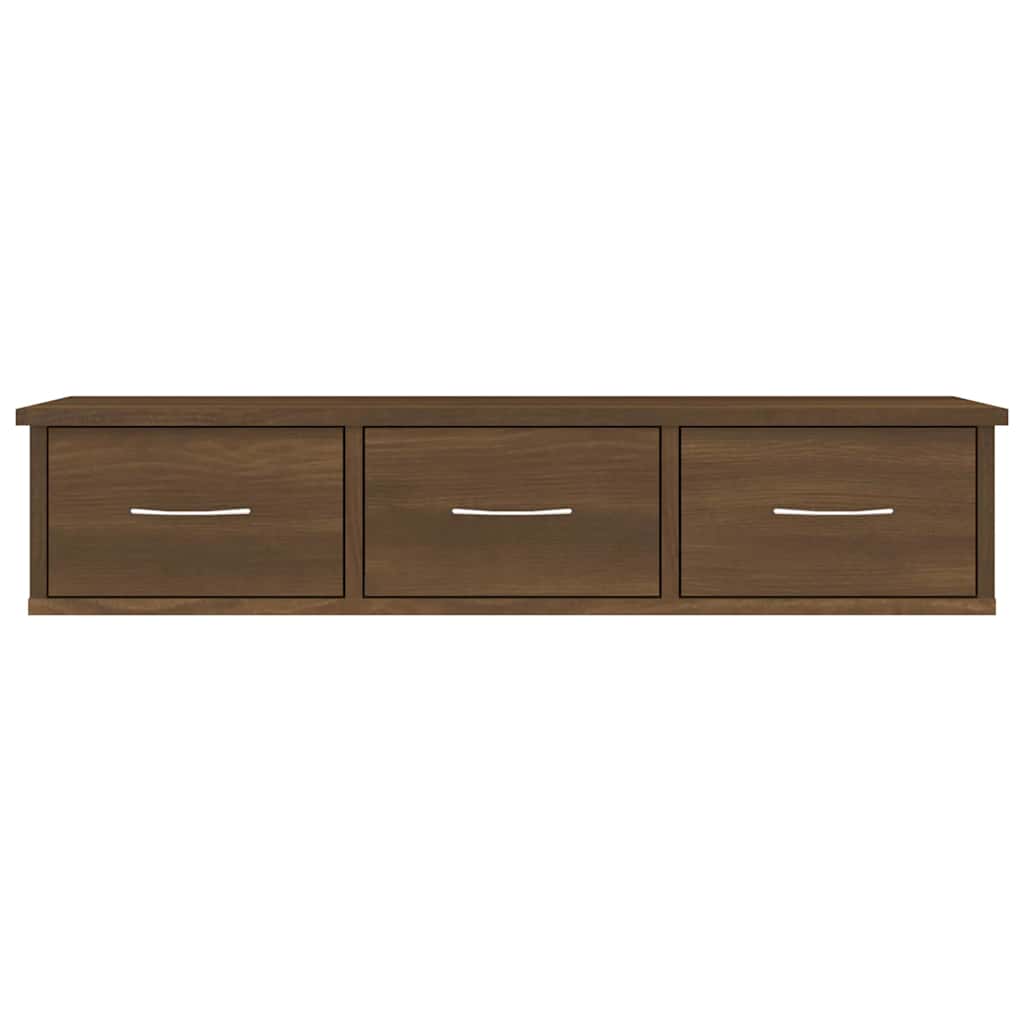 Vidaxl wandkast 88x26x18,5 cm bewerkt hout bruin eikenkleur