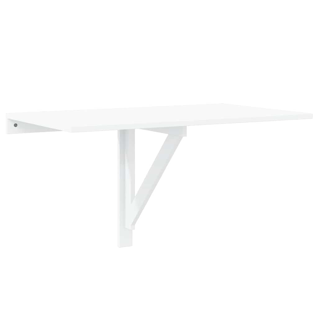 Vidaxl wandtafel inklapbaar 100x60x56 cm bewerkt hout hoogglans wit