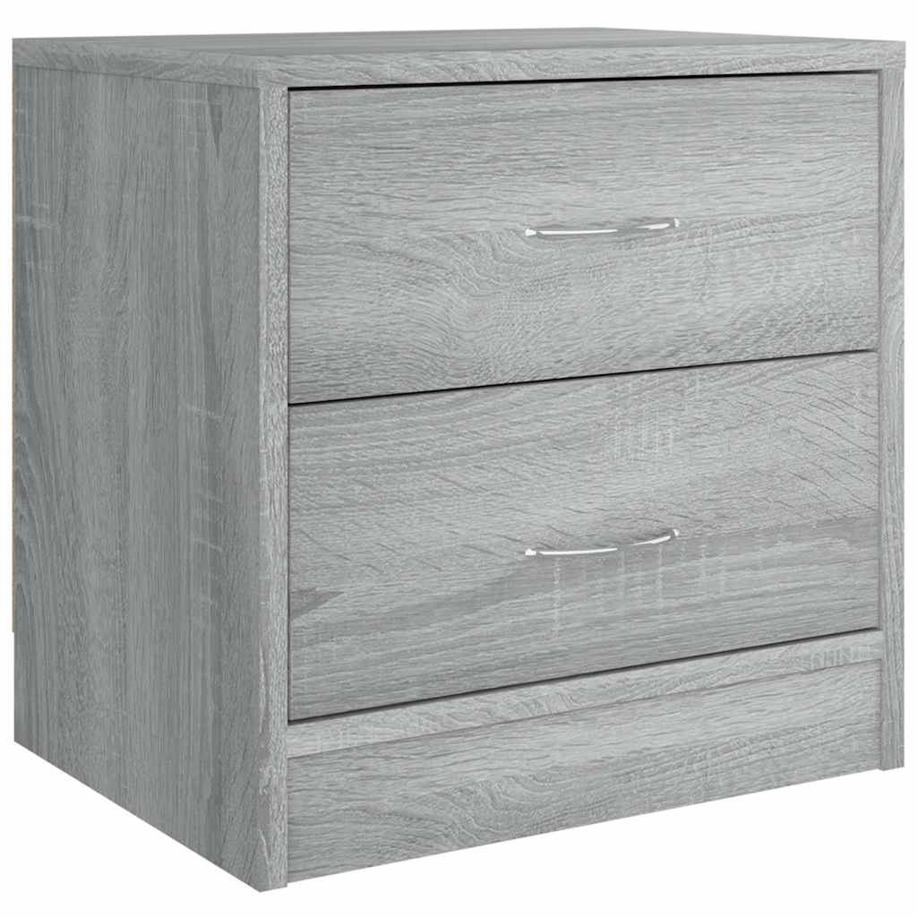 Vidaxl nachtkastjes 2 st 40x30x40 cm bewerkt hout grijs sonoma eiken