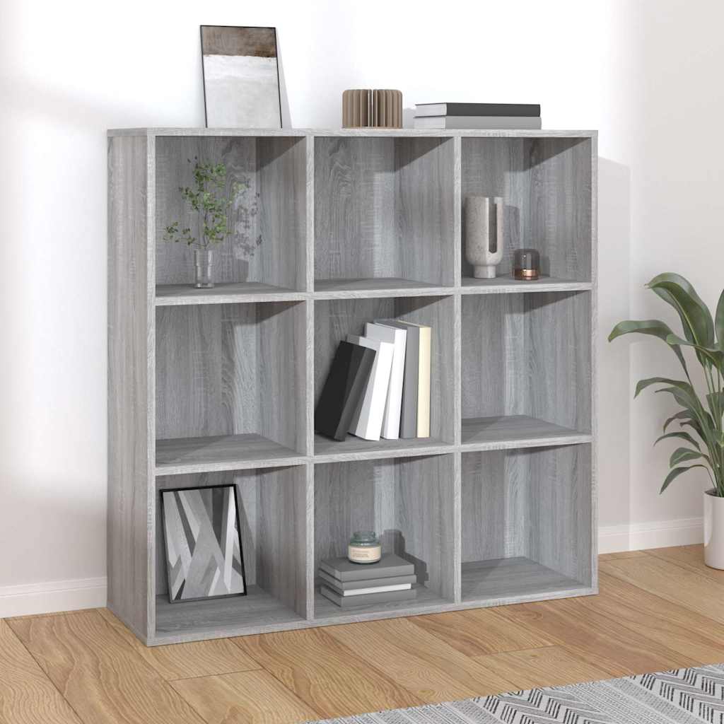 Vidaxl boekenkast 98x29x97,5 cm grijs sonoma eikenkleurig