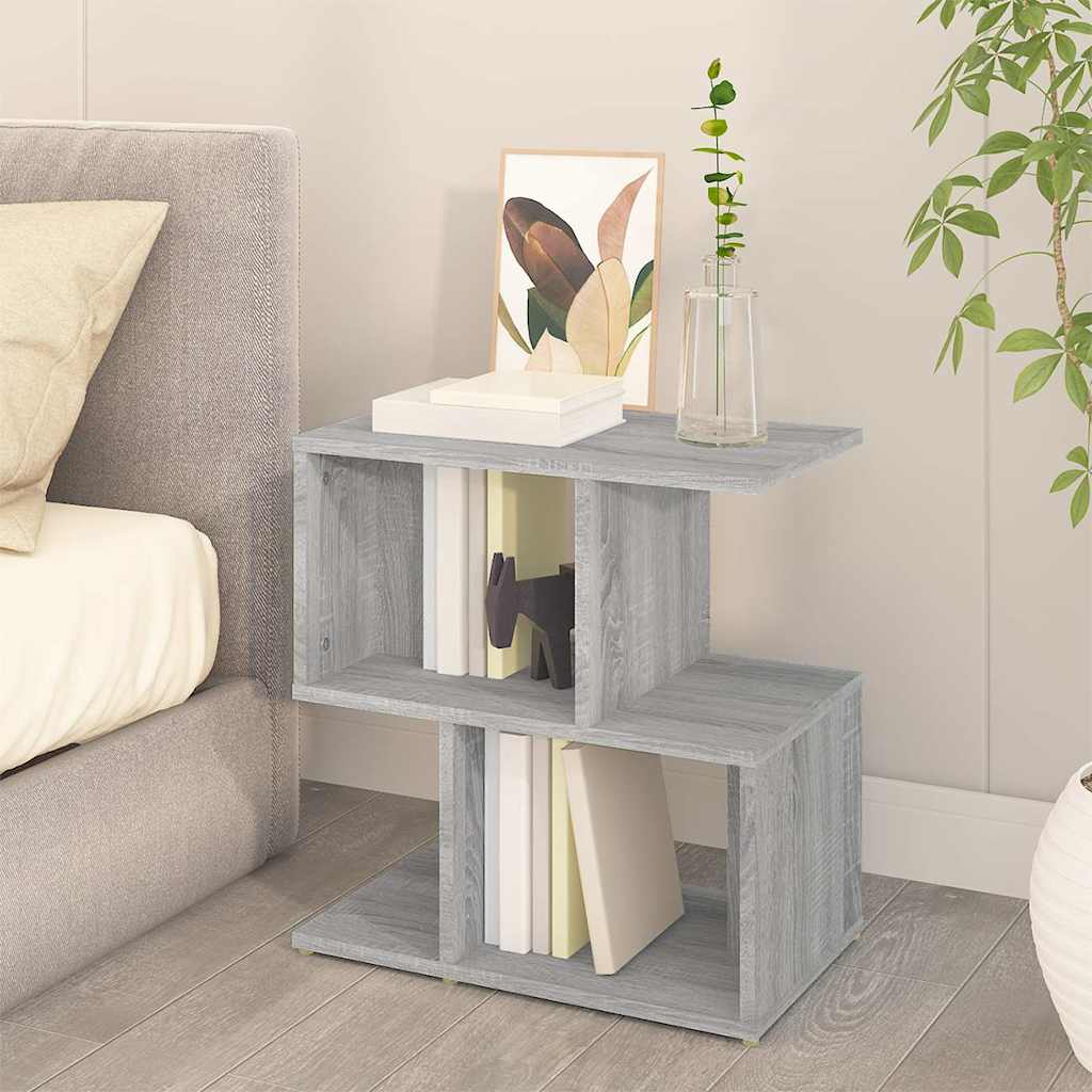 Vidaxl nachtkastje 50x30x51,5 cm bewerkt hout grijs sonoma eikenkleur