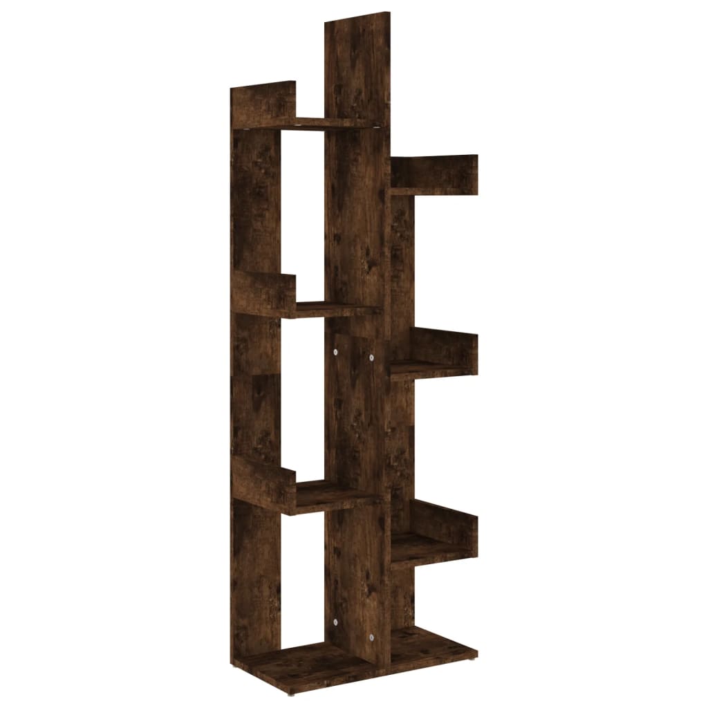 Vidaxl boekenkast 48x25,5x140 cm bewerkt hout gerookt eikenkleurig