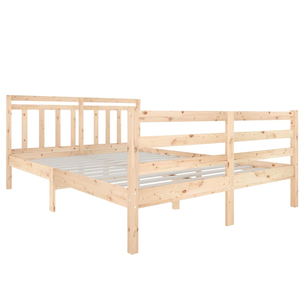 Vidaxl bedframe massief hout 140x190 cm