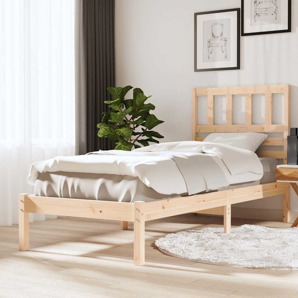Vidaxl bedframe massief grenenhout 90x190 cm