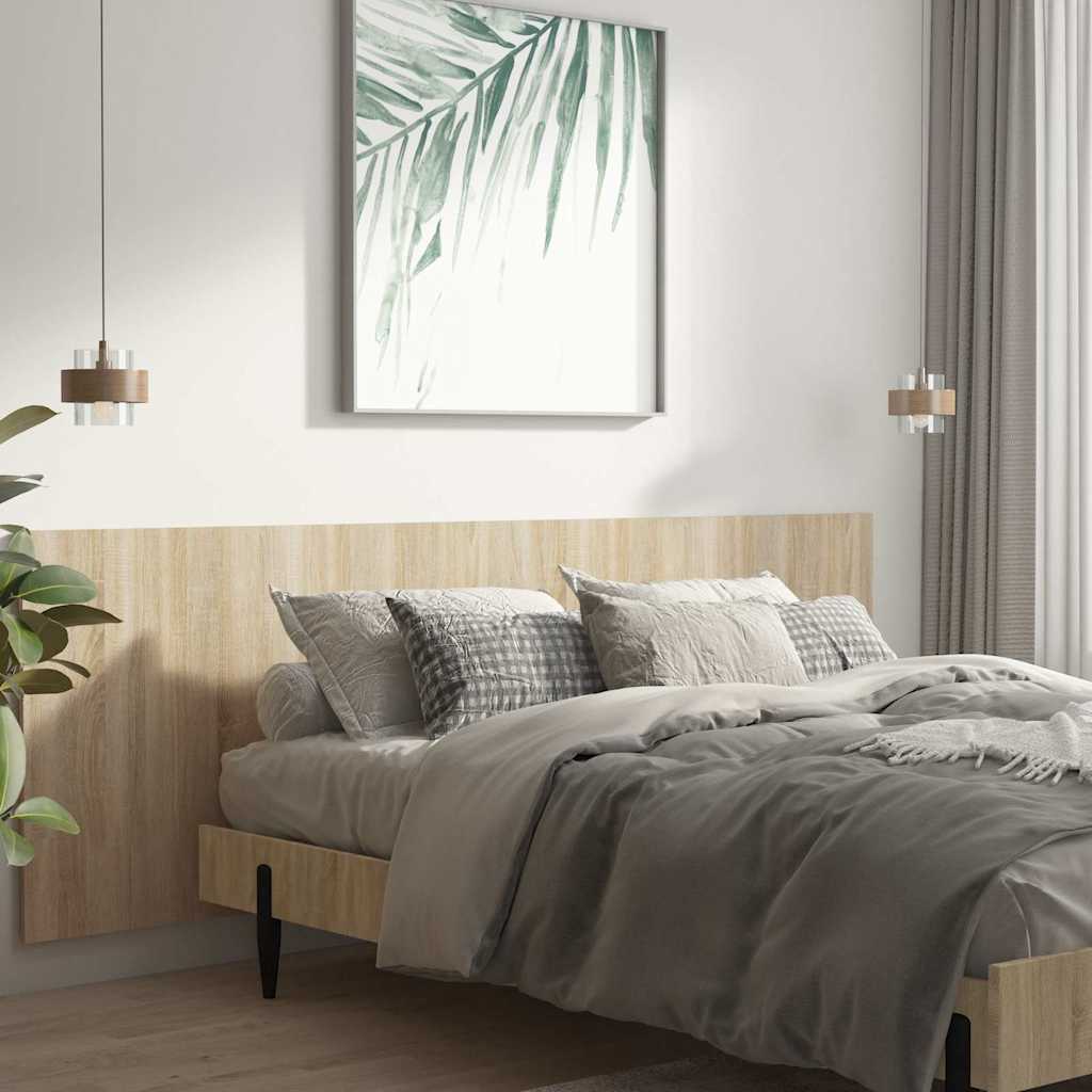 Vidaxl hoofdbord wandmodel 240x1,5x80 cm bewerkt hout sonoma eiken