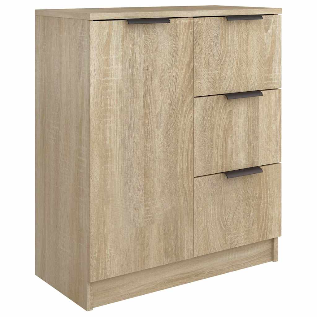 Vidaxl dressoir 60x30x70 cm bewerkt hout sonoma eikenkleurig