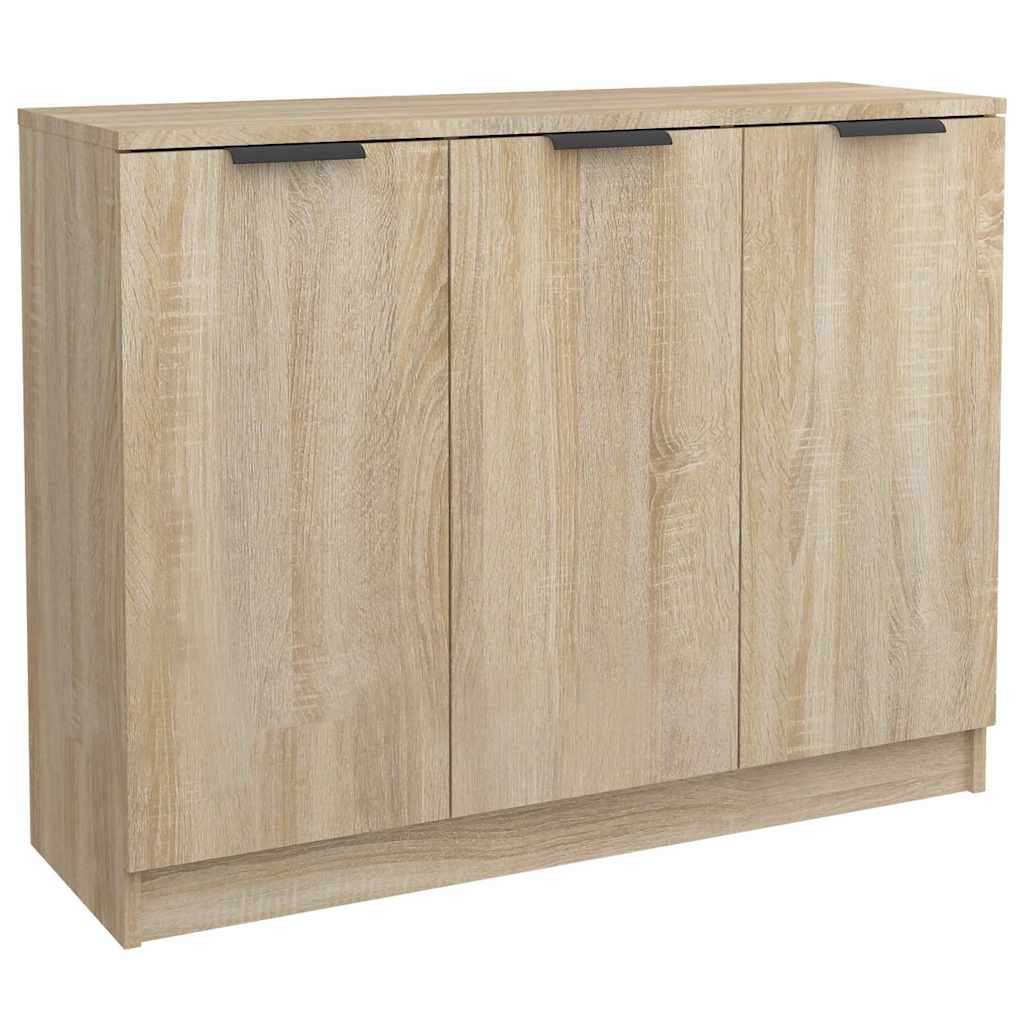 Vidaxl dressoir 90,5x30x70 cm bewerkt hout sonoma eikenkleurig