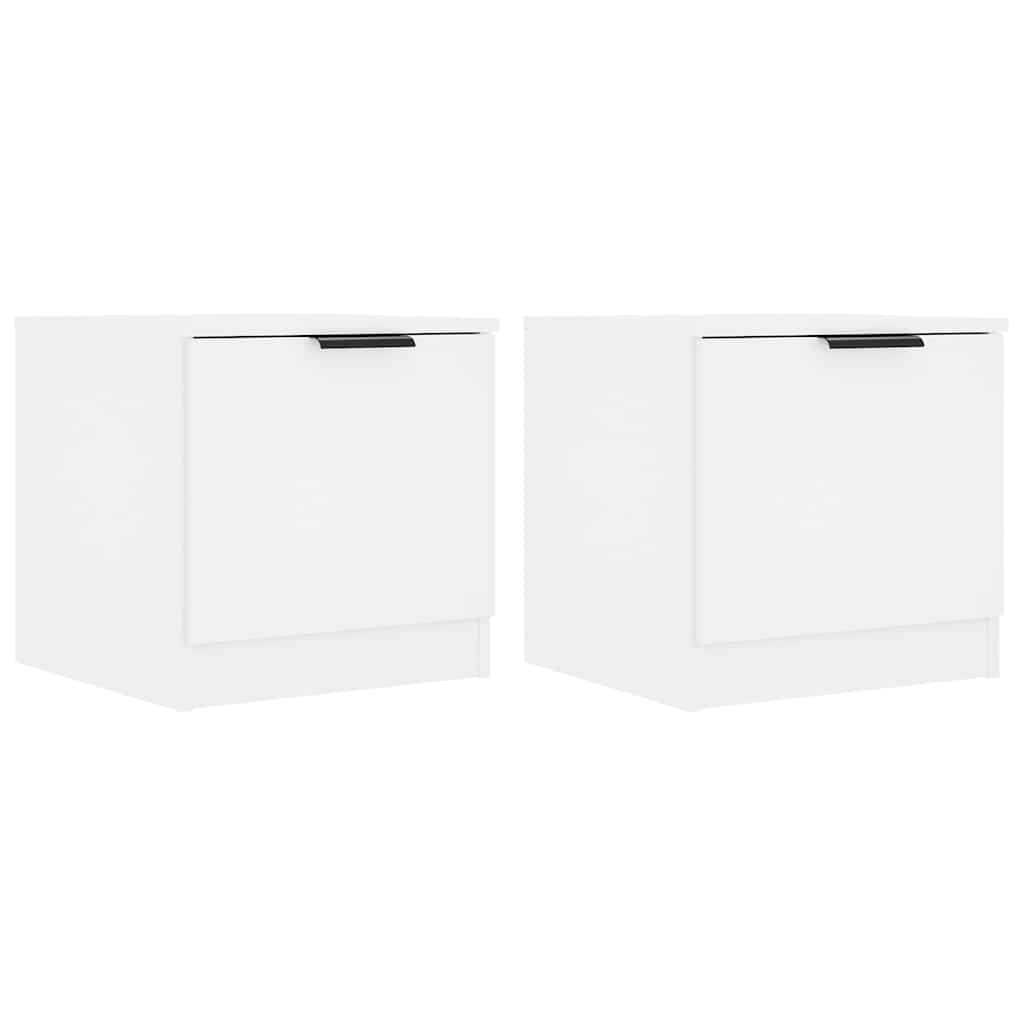 Vidaxl nachtkastjes 2 st 40x39x40 cm wit