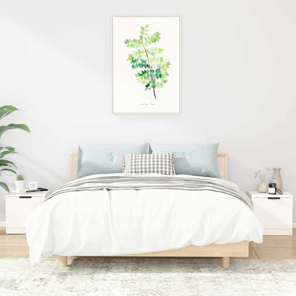 Vidaxl nachtkastjes 2 st 40x39x40 cm wit
