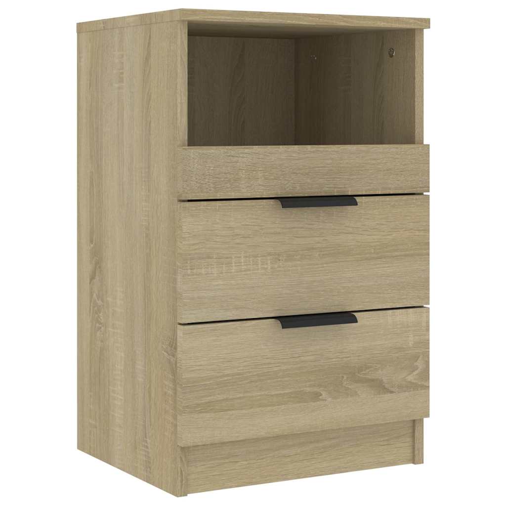 Vidaxl nachtkastje bewerkt hout sonoma eikenkleurig