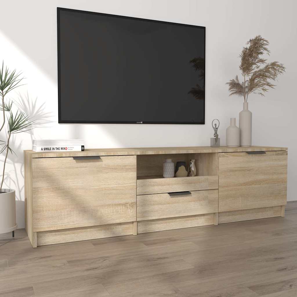 Vidaxl tv-meubel sonoma eiken 140x35x40 cm bewerkt hout