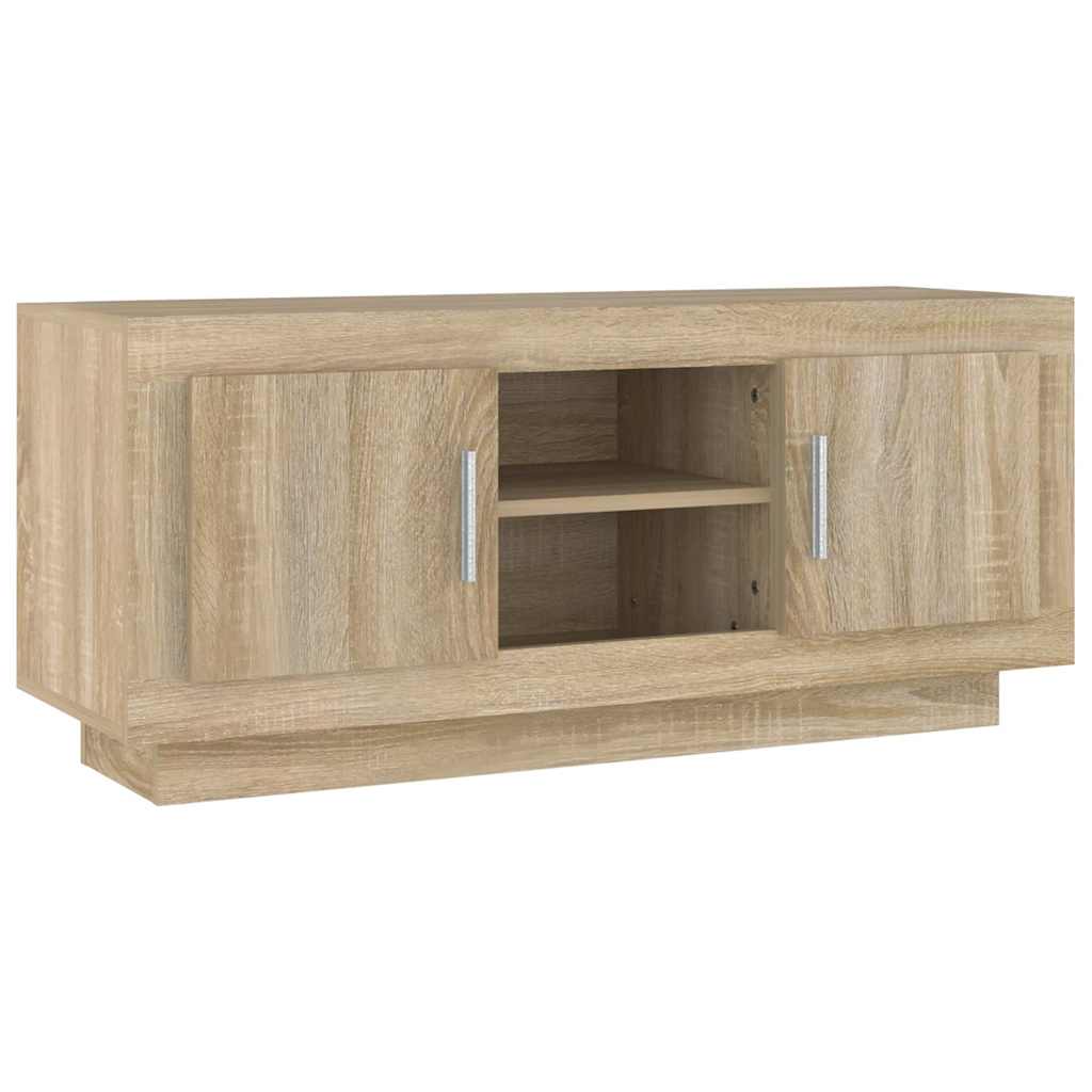 Vidaxl tv-meubel 102x35x45 cm bewerkt hout sonoma eikenkleurig