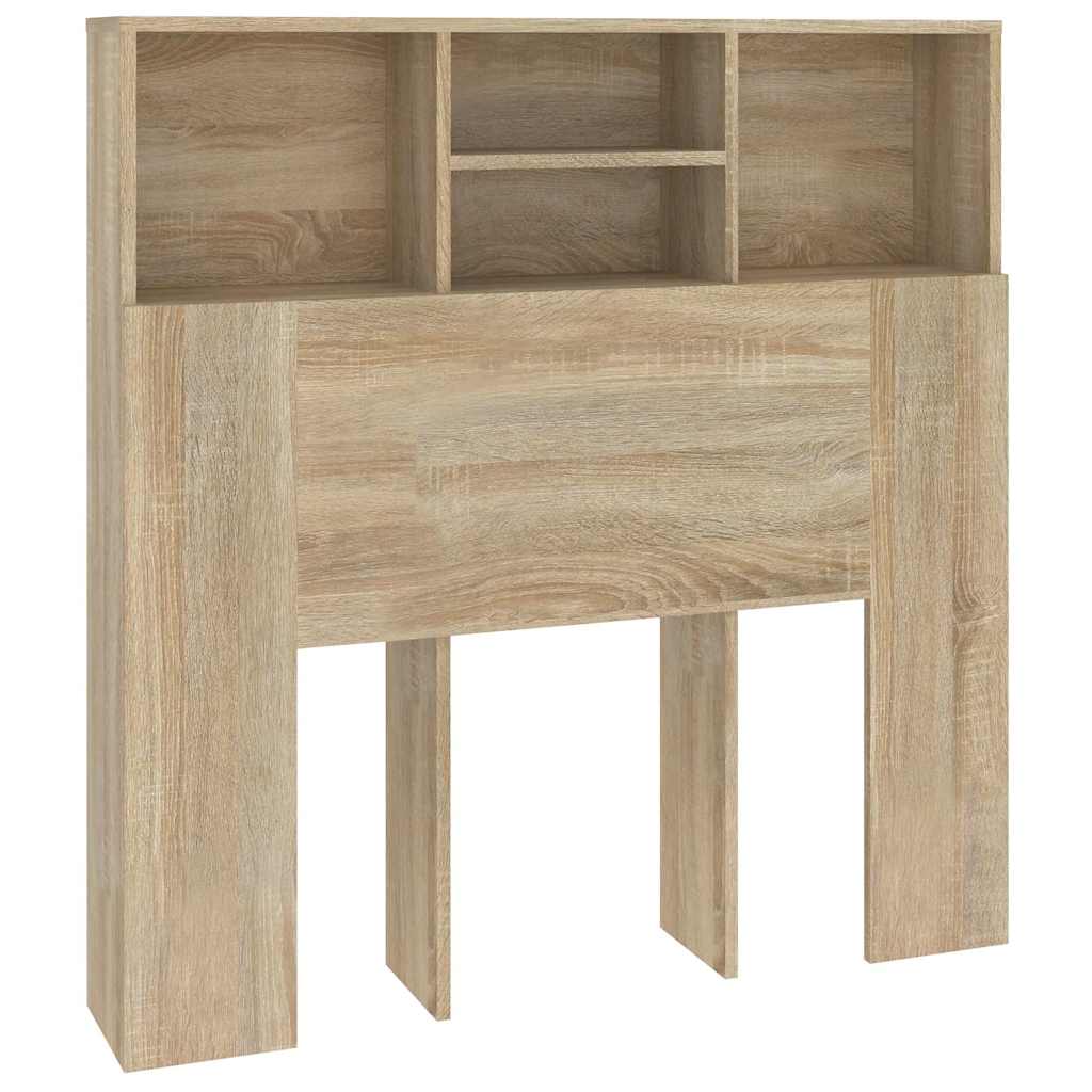 Vidaxl hoofdbordkast 100x19x103,5 cm sonoma eikenkleurig