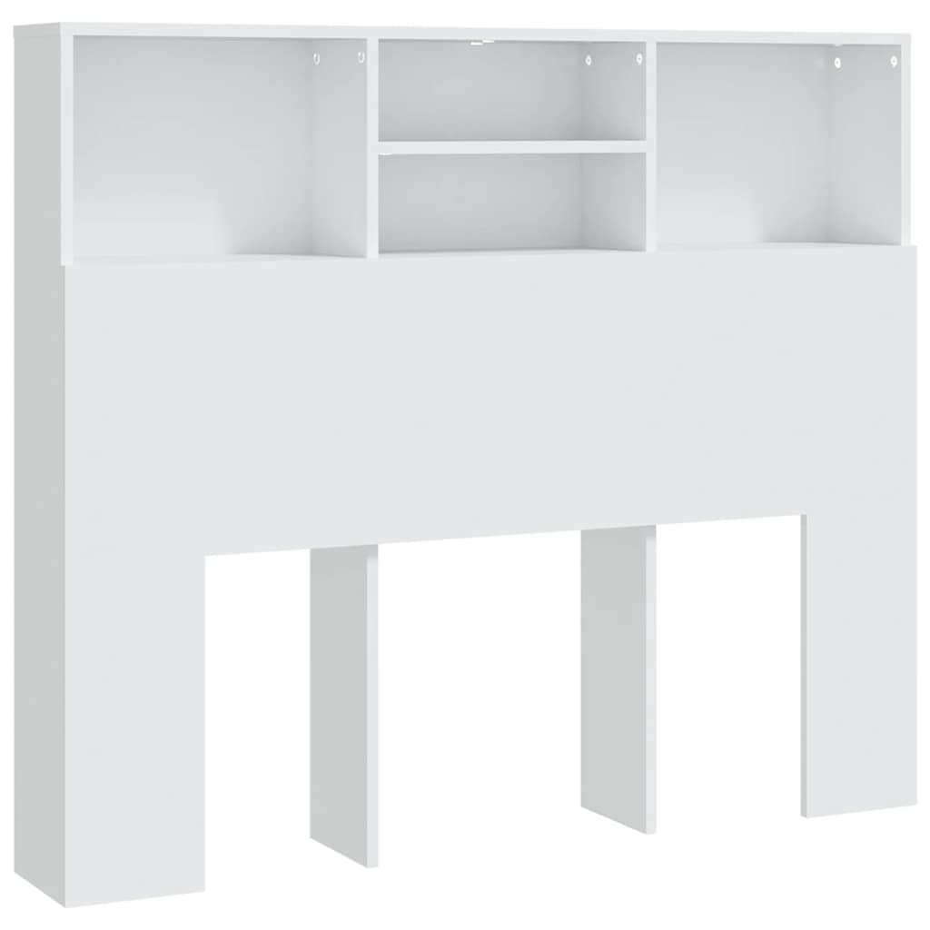 Vidaxl hoofdbordkast 120x19x103,5 cm wit