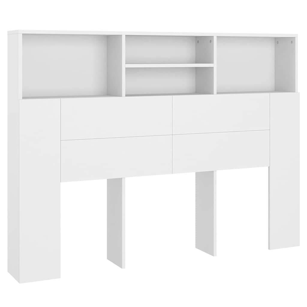 Vidaxl hoofdbordkast wit 140x19x103,5 cm