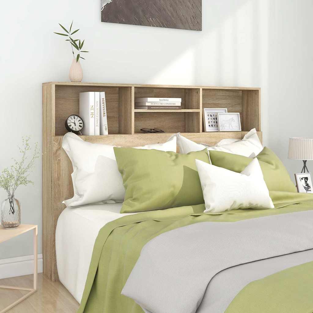Vidaxl hoofdbordkast sonoma eiken 140x19x103,5 cm
