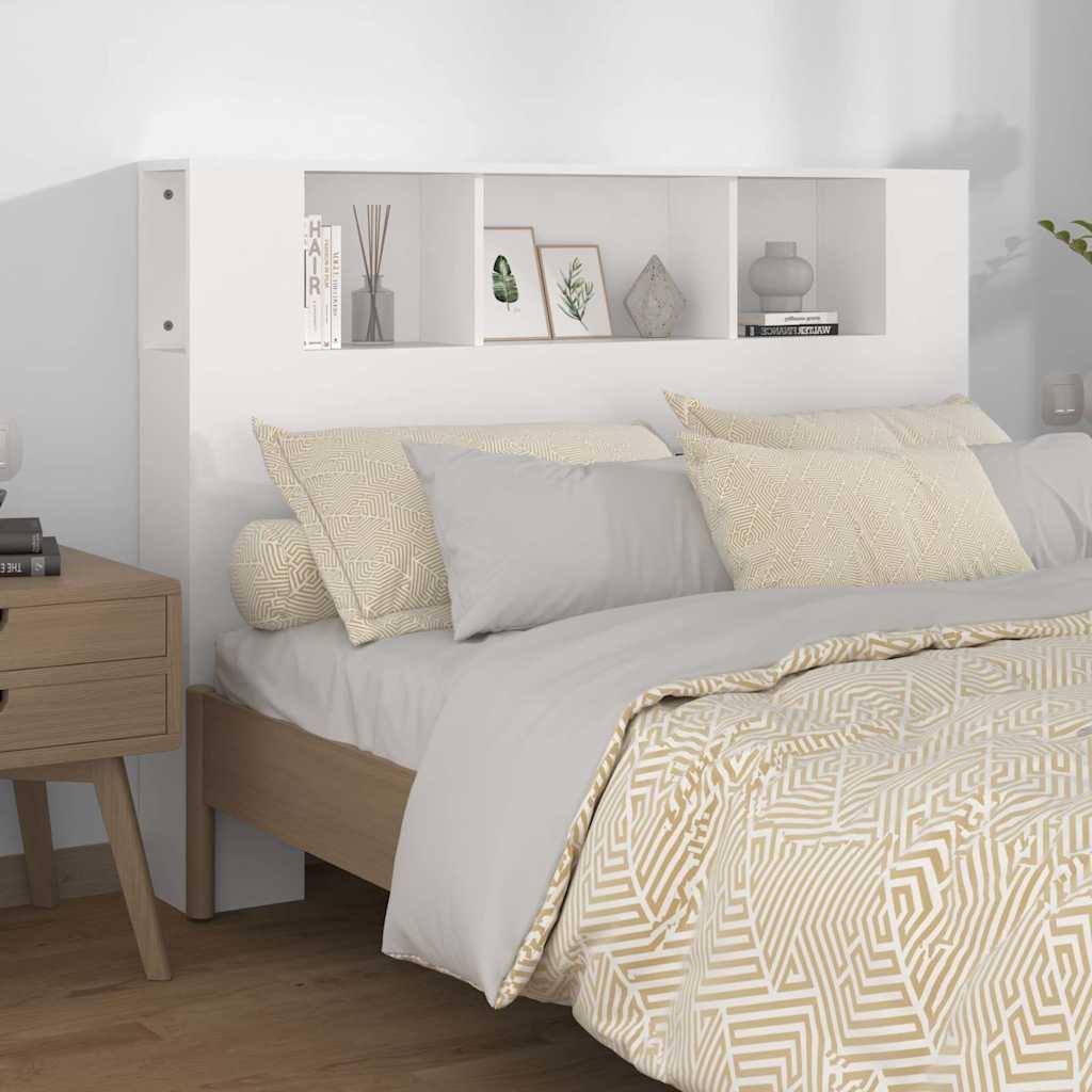 Vidaxl hoofdbordkast 140x18,5x104,5 cm wit