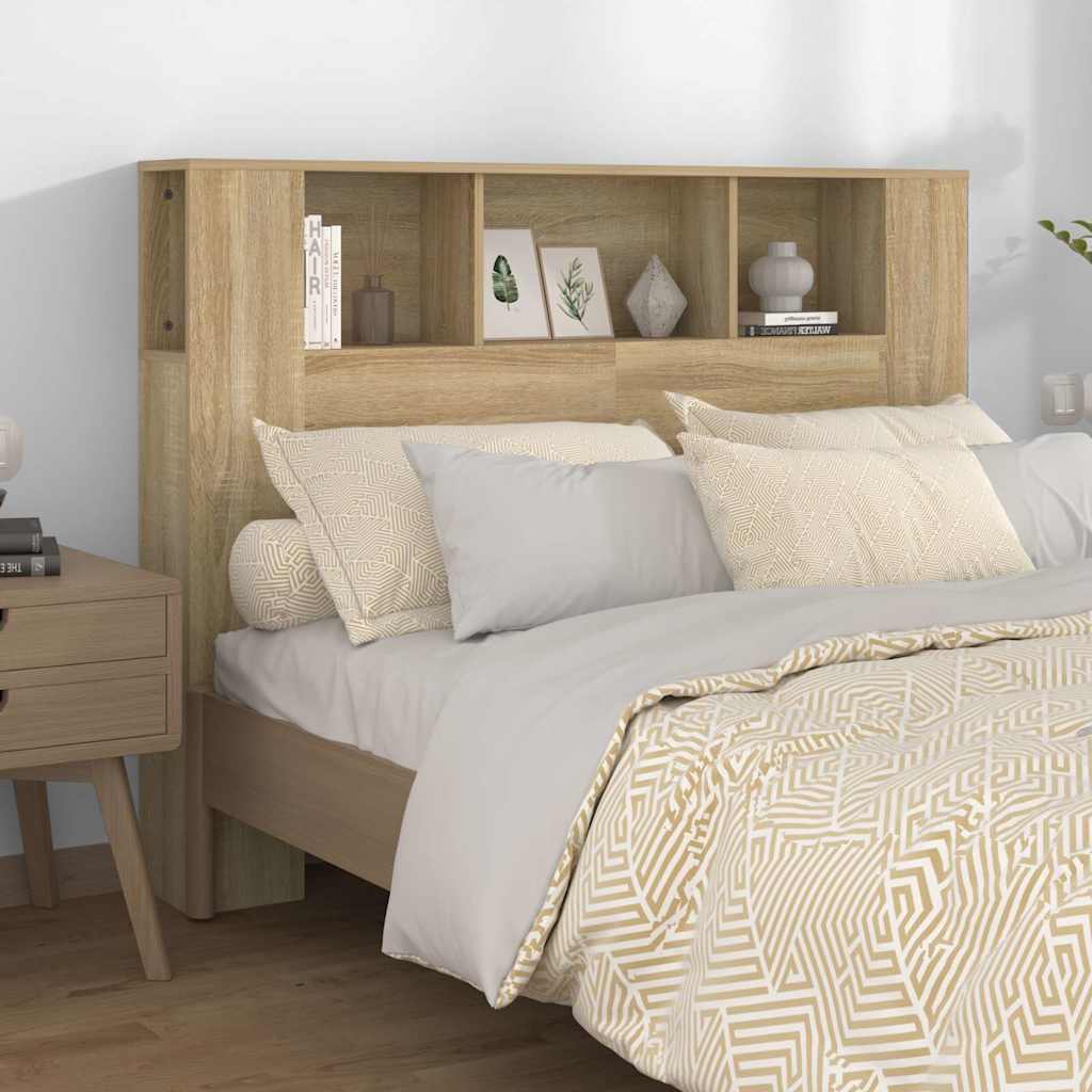 Vidaxl hoofdbordkast 140x18,5x104,5 cm sonoma eikenkleurig