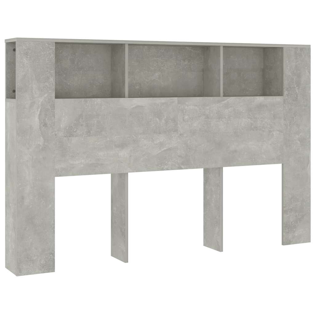 Vidaxl hoofdbordkast 160x18,5x104,5 cm betongrijs