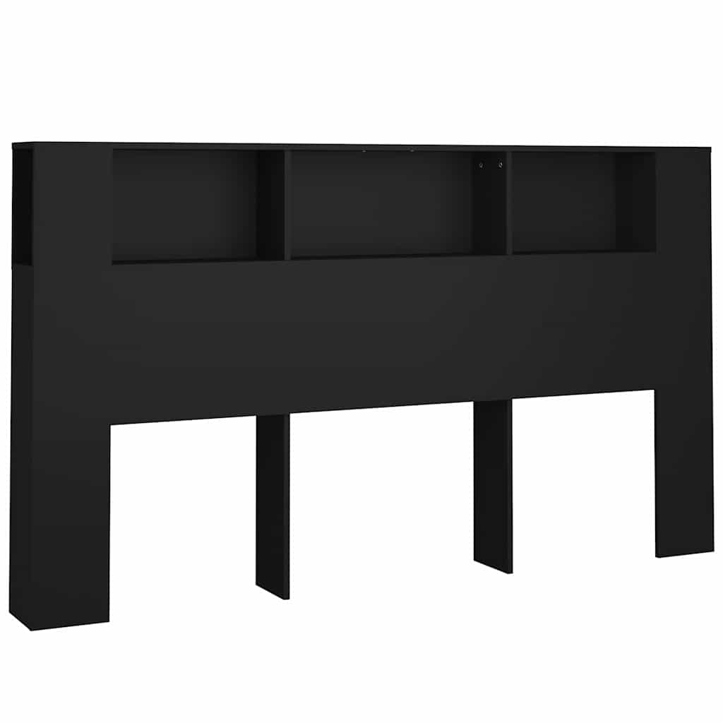 Vidaxl hoofdbordkast 180x18,5x104,5 cm zwart