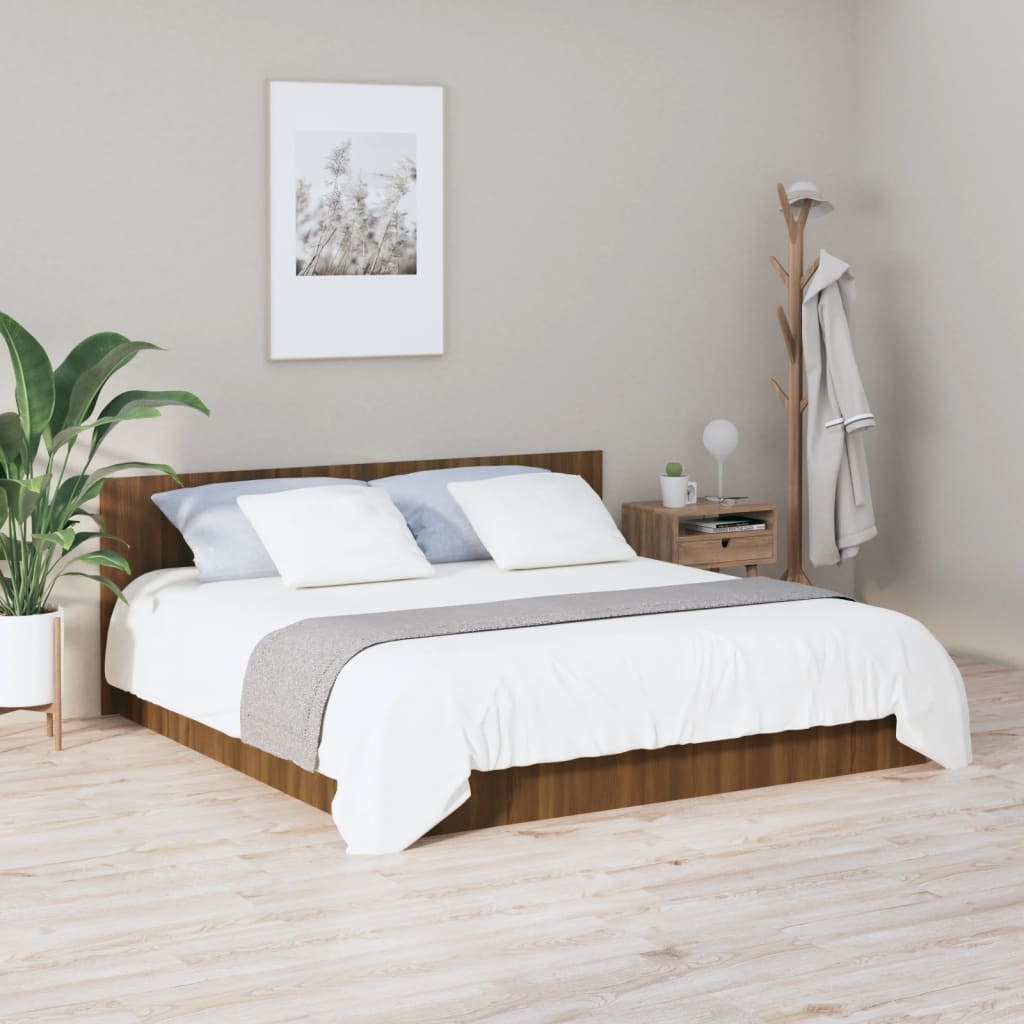 Vidaxl hoofdbord 200x1,5x80 cm bewerkt hout bruin eikenkleur