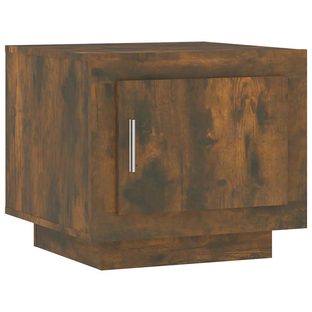 Vidaxl salontafel 51x50x45 cm bewerkt hout gerookt eikenkleurig