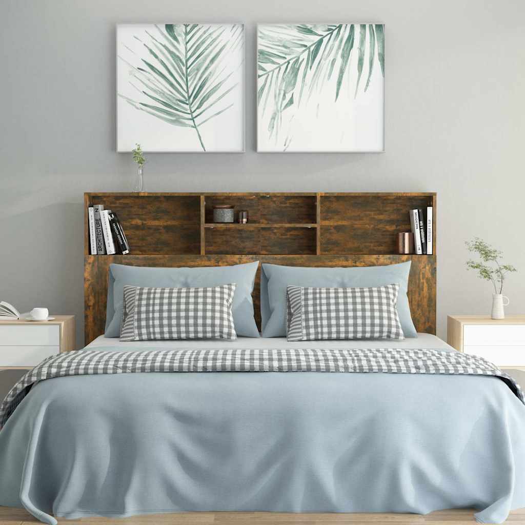 Vidaxl hoofdbordkast 160x19x103,5 cm gerookt eikenkleurig