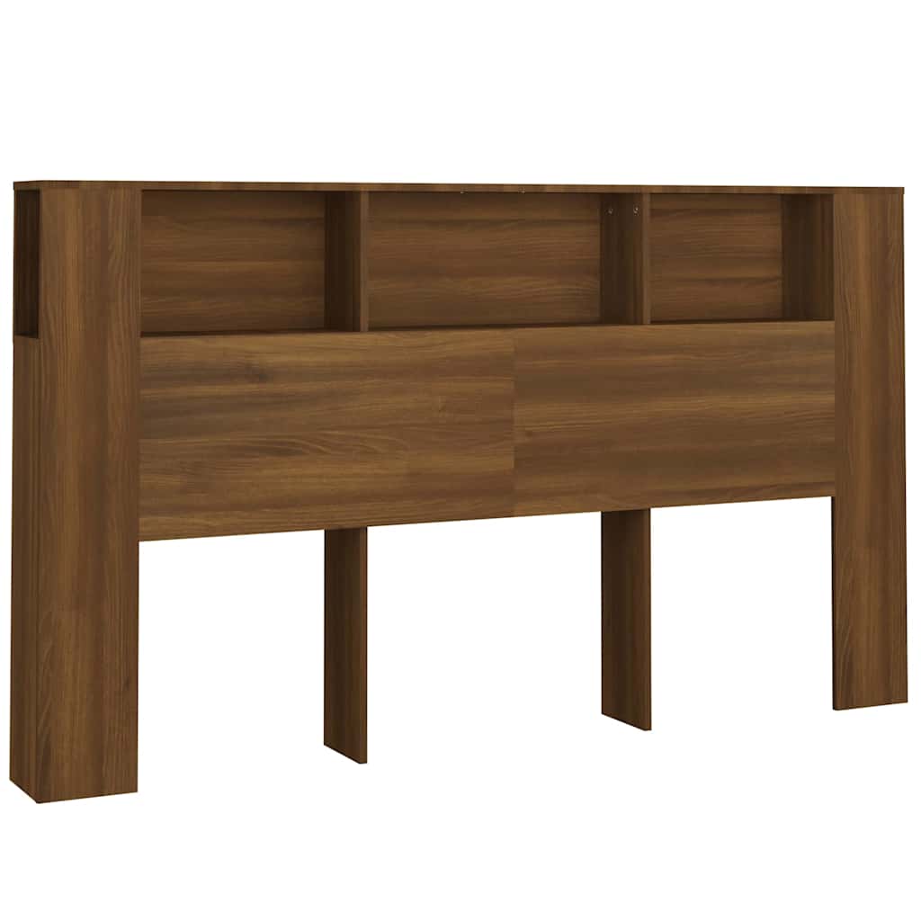 Vidaxl hoofdbordkast 180x18,5x104,5 cm bruin eikenkleur