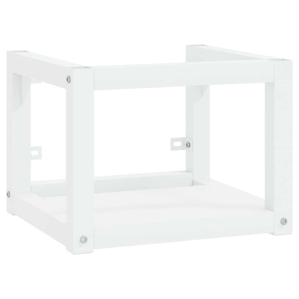 Vidaxl wastafelframe met inbouwwastafel ijzer wit